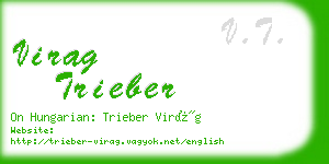 virag trieber business card